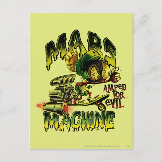 MARVIN DE MARTIAN™ Mars machine Briefkaart (Voorkant)