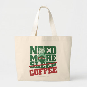 MARVIN DE MARTIAN™ - Meer koffie nodig Grote Tote Bag
