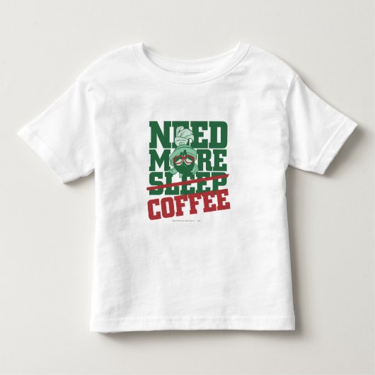 MARVIN DE MARTIAN™ - Meer koffie nodig Kinder Shirts (Voorkant)