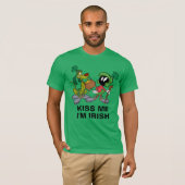 MARVIN DE MARTIAN™ MET K-9 | St. Patrick's Day T-shirt (Voorkant volledig)