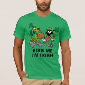 MARVIN DE MARTIAN™ MET K-9 | St. Patrick's Day T-shirt (Voorkant)