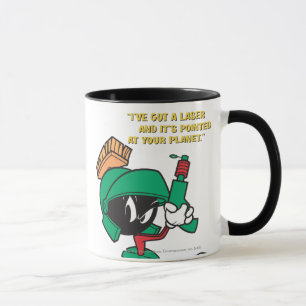 MARVIN DE MARTIAN™ met laser omhoog gericht Mok