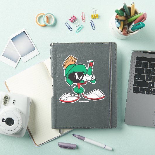 MARVIN DE MARTIAN™ met laser omhoog gericht Sticker (iPad Cover)