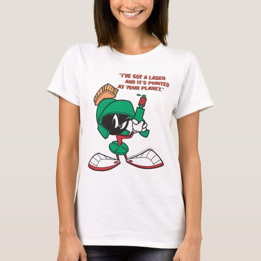 MARVIN DE MARTIAN™ met laser omhoog gericht T-shirt (Voorkant)