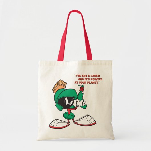 MARVIN DE MARTIAN™ met laser omhoog gericht Tote Bag (Voorkant)