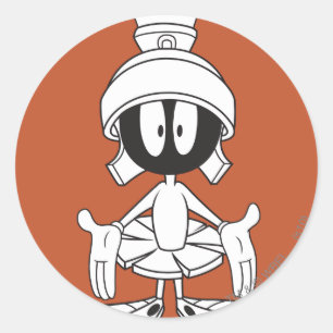 MARVIN DE MARTIAN™ Open Arms Ronde Sticker