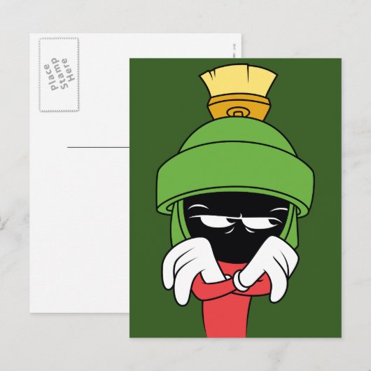 MARVIN DE MARTIAN™ Pout Briefkaart (Voorkant / Achterkant)