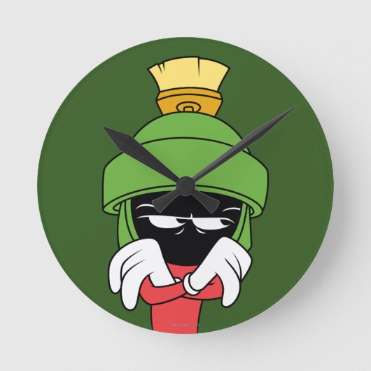 MARVIN DE MARTIAN™ Pout Ronde Klok (Voorkant)