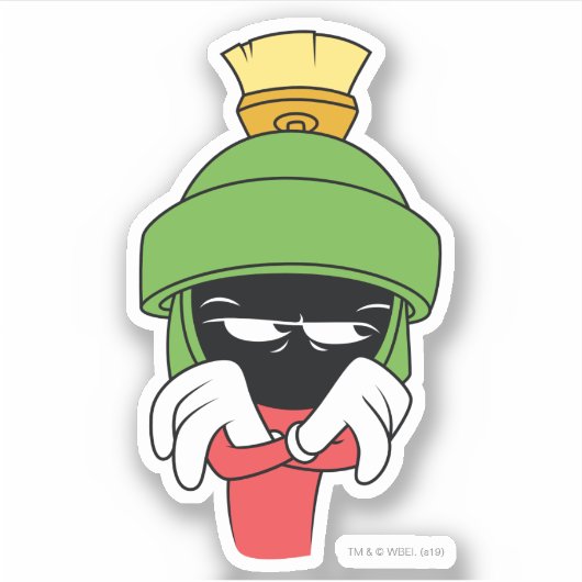 MARVIN DE MARTIAN™ Pout Sticker (Voorkant)