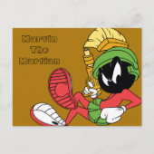 MARVIN DE MARTIAN™-RAND MET Laser Briefkaart (Voorkant)