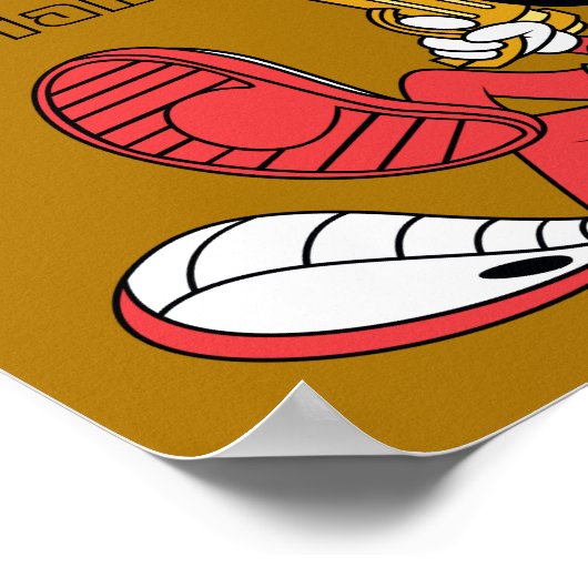 MARVIN DE MARTIAN™-RAND MET Laser Poster (Hoek)