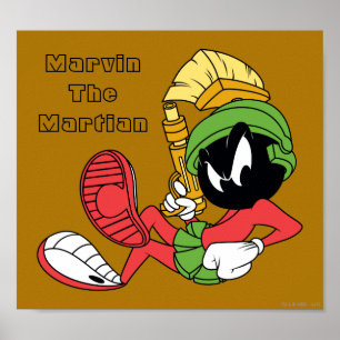 MARVIN DE MARTIAN™-RAND MET Laser Poster
