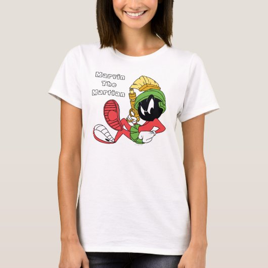 MARVIN DE MARTIAN™-RAND MET Laser T-shirt (Voorkant)
