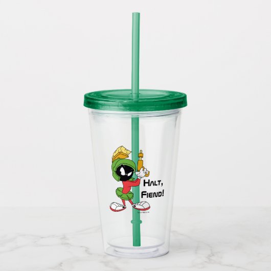 MARVIN DE MARTIAN™ Ready MET Laser Acryl Drinkbeker (Voorkant)