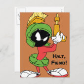 MARVIN DE MARTIAN™ Ready MET Laser Briefkaart (Voorkant / Achterkant)