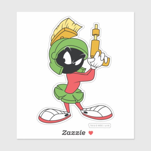 MARVIN DE MARTIAN™ Ready MET Laser Sticker (Vel)