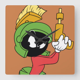 MARVIN DE MARTIAN™ Ready MET Laser Vierkante Klok