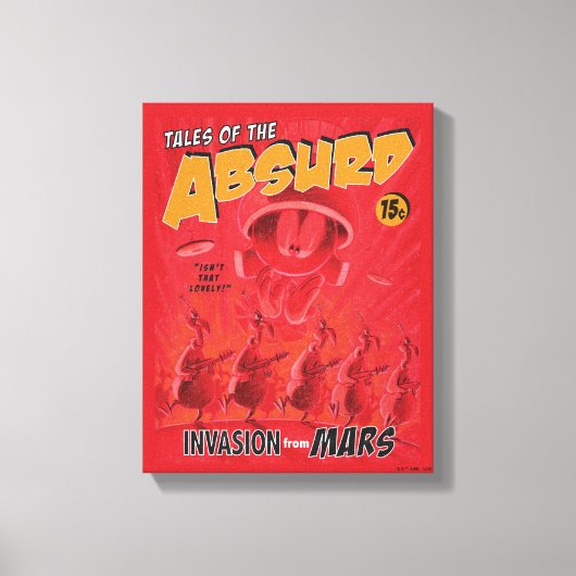 MARVIN DE MARTIAN™ Retro Invasion van Mars Comic Canvas Afdruk (Voorkant)