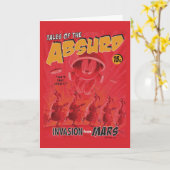 MARVIN DE MARTIAN™ Retro Invasion van Mars Comic Kaart (Gele Bloem)