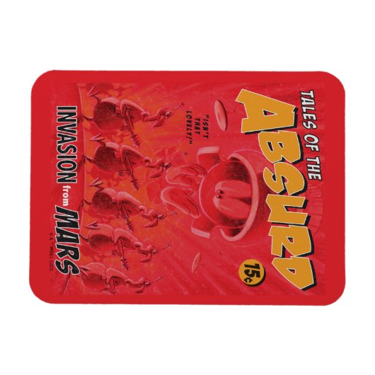 MARVIN DE MARTIAN™ Retro Invasion van Mars Comic Magneet (Horizontaal)