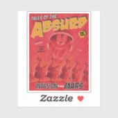 MARVIN DE MARTIAN™ Retro Invasion van Mars Comic Sticker (Vel)