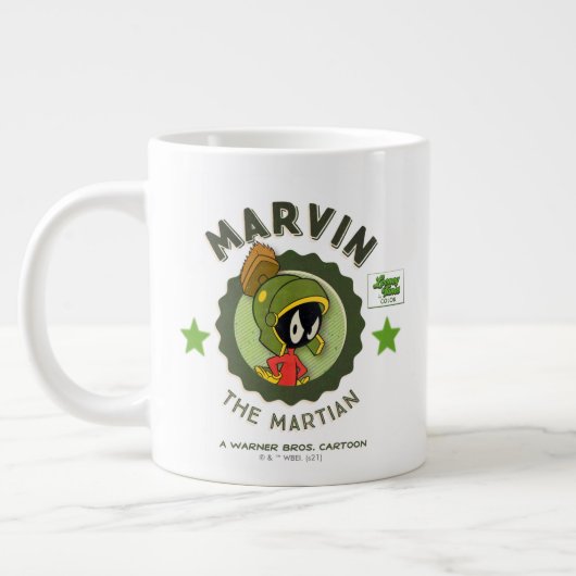 MARVIN DE MARTIAN™ Retro Lobby Kaart Grote Koffiekop (Links)