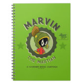 MARVIN DE MARTIAN™ Retro Lobby Kaart Notitieboek (Voorkant)