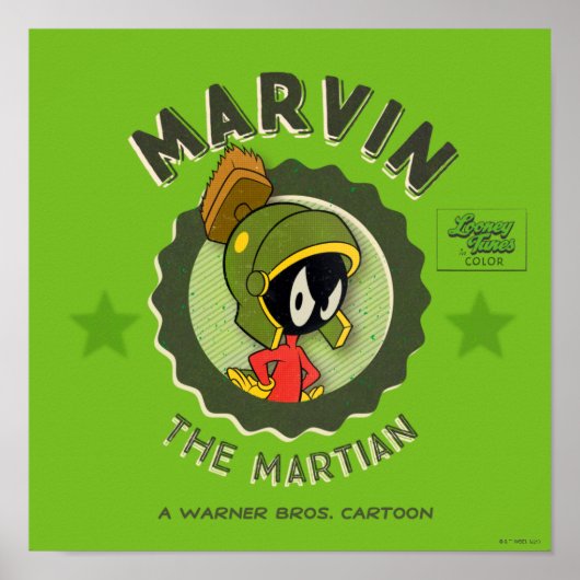 MARVIN DE MARTIAN™ Retro Lobby Kaart Poster (Voorkant)
