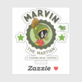 MARVIN DE MARTIAN™ Retro Lobby Kaart Sticker (Vel)