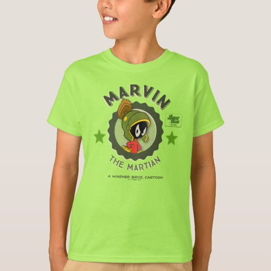 MARVIN DE MARTIAN™ Retro Lobbykaart T-shirt (Voorkant)