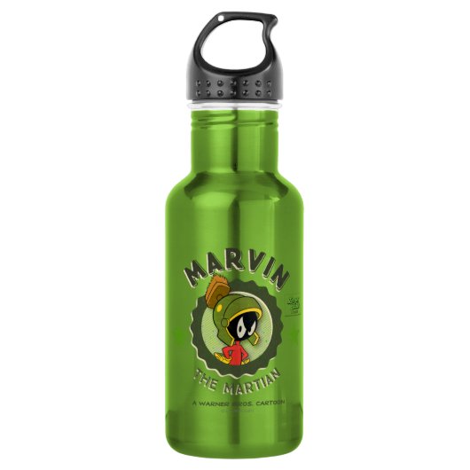 MARVIN DE MARTIAN™ Retro Lobbykaart Waterfles (Voorkant)
