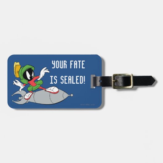 MARVIN DE MARTIAN™ Riding Rocket Bagagelabel (Voorkant horizontaal)