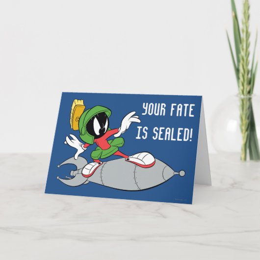 MARVIN DE MARTIAN™ Riding Rocket Kaart (Voorkant)