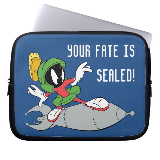 MARVIN DE MARTIAN™ Riding Rocket Laptop Sleeve (Voorkant)