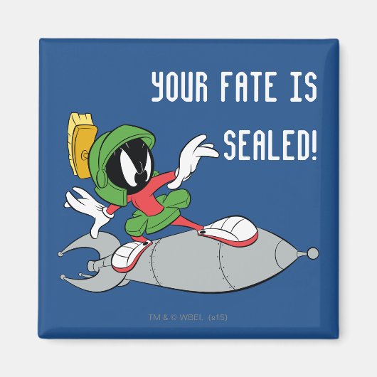 MARVIN DE MARTIAN™ Riding Rocket Magneet (Voorkant)