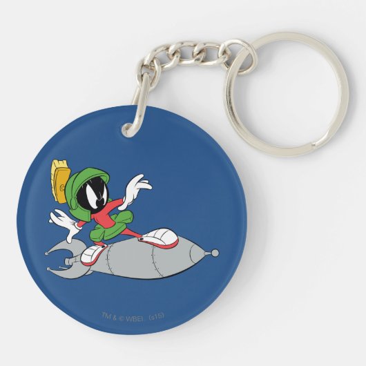 MARVIN DE MARTIAN™ Riding Rocket Sleutelhanger (Achterkant)