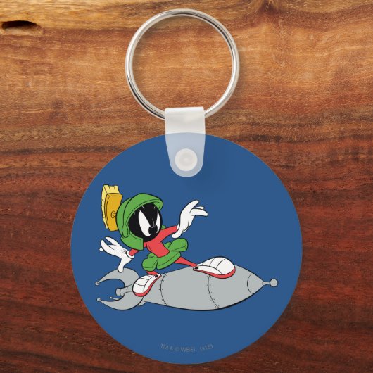 MARVIN DE MARTIAN™ Riding Rocket Sleutelhanger (Voorkant)