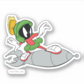 MARVIN DE MARTIAN™ Riding Rocket Sticker (Voorkant)