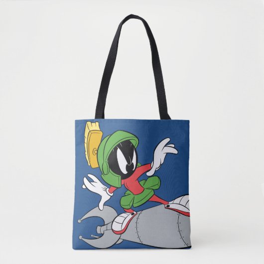 MARVIN DE MARTIAN™ Riding Rocket Tote Bag (Voorkant)