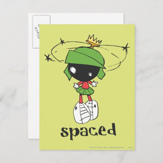 MARVIN DE MARTIAN™-RUIMTE BRIEFKAART (Voorkant / Achterkant)