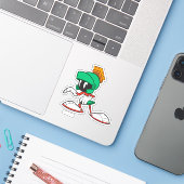 MARVIN DE MARTIAN™ Sneaking Sticker (Laptop met iPhone)
