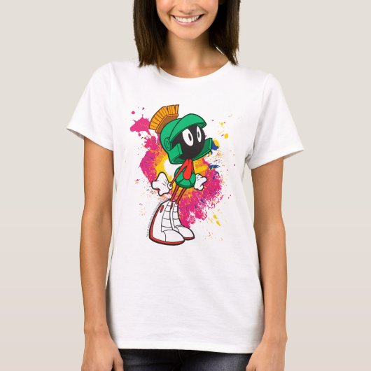 MARVIN DE MARTIAN™ staande op hakken T-shirt (Voorkant)