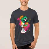 MARVIN DE MARTIAN™ staande op hakken Tri-Blend Shirt (Voorkant)