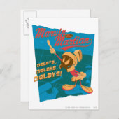 MARVIN DE MARTIAN™ VERTRAGINGEN... VERTRAGINGEN... BRIEFKAART (Voorkant / Achterkant)