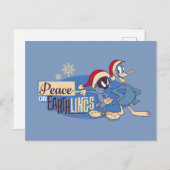 MARVIN DE MARTIAN™- Vrede op aarde Briefkaart (Voorkant / Achterkant)