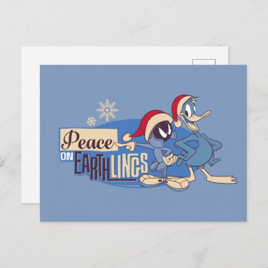 MARVIN DE MARTIAN™- Vrede op aarde Briefkaart (Voorkant / Achterkant)