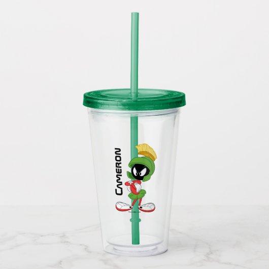 MARVIN DE MARTIAN™ | Wapengewassen Acryl Drinkbeker (Voorkant)
