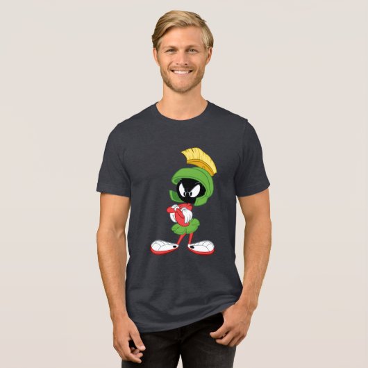 MARVIN DE MARTIAN™ | Wapengewassen Tri-Blend Shirt (Voorkant volledig)