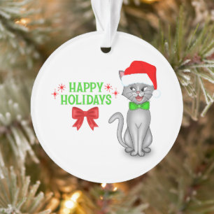 Marvin de Wiskunde Kat Acryl Kerst Ornament