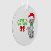 Marvin de Wiskunde Kat Acryl Kerst Ornament (voorkant)